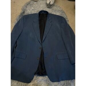Ralph Lauren Blazer 38R Navy Blue Made in Canada Dillard's Mens Sport Coat